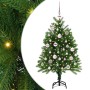 Árbol de Navidad con 150 LED con soporte Verde 120 cm PE
