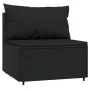 3-piece garden furniture set and black synthetic rattan cushions by vidaXL, Outdoor sofas - Ref: Foro24-319780, Price: 227,32...