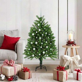Árbol de Navidad con 150 LED con soporte Verde 120 cm PE