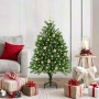 Árbol de Navidad con 150 LED con soporte Verde 120 cm PE