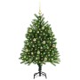 Árbol de Navidad con 150 LED con soporte Verde 120 cm PE
