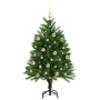 Árbol de Navidad con 150 LED con soporte Verde 120 cm PE