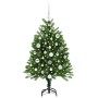 Árbol de Navidad con 150 LED con soporte Verde 120 cm PE
