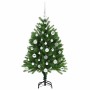 Árbol de Navidad con 150 LED con soporte Verde 120 cm PE