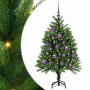 Árbol de Navidad con 150 LED con soporte Verde 120 cm PE