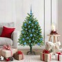 Árbol de Navidad con 150 LED con soporte Verde 120 cm PE