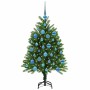 Árbol de Navidad con 150 LED con soporte Verde 120 cm PE
