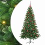 Árbol de Navidad con 150 LED con soporte Verde 150 cm PE