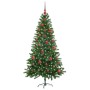 Árbol de Navidad con 150 LED con soporte Verde 150 cm PE