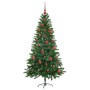 Árbol de Navidad con 150 LED con soporte Verde 150 cm PE