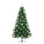 Árbol de Navidad con 150 LED con soporte Verde 150 cm PE