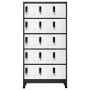 Anthracite gray and white steel locker 90x40x180 cm by vidaXL, Lockers and storage cabinets - Ref: Foro24-339824, Price: 321,...