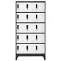 Anthracite gray and white steel locker 90x40x180 cm by vidaXL, Lockers and storage cabinets - Ref: Foro24-339824, Price: 339,...