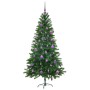 Árbol de Navidad con 150 LED con soporte Verde 150 cm PE