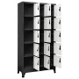 Anthracite gray and white steel locker 90x40x180 cm by vidaXL, Lockers and storage cabinets - Ref: Foro24-339824, Price: 321,...