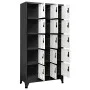 Anthracite gray and white steel locker 90x40x180 cm by vidaXL, Lockers and storage cabinets - Ref: Foro24-339824, Price: 339,...