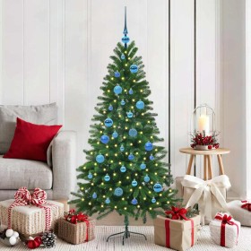 Árbol de Navidad con 150 LED con soporte Verde 150 cm PE