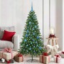 Árbol de Navidad con 150 LED con soporte Verde 150 cm PE