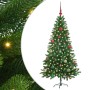 Árbol de Navidad con 150 LED con soporte Verde 150 cm PE