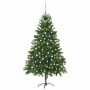 Árbol de Navidad con 300 LED con soporte Verde 180 cm PE