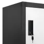 Anthracite gray and white steel locker 90x40x180 cm by vidaXL, Lockers and storage cabinets - Ref: Foro24-339824, Price: 339,...