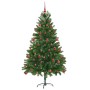 Árbol de Navidad con 300 LED con soporte Verde 180 cm PE