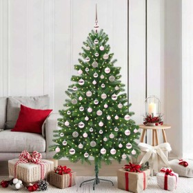 Árbol de Navidad con 300 LED con soporte Verde 180 cm PE