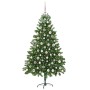 Árbol de Navidad con 300 LED con soporte Verde 180 cm PE