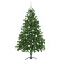 Árbol de Navidad con 300 LED con soporte Verde 180 cm PE