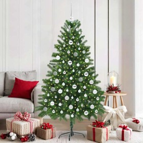 Árbol de Navidad con 300 LED con soporte Verde 180 cm PE