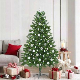 Árbol de Navidad con 300 LED con soporte Verde 180 cm PE