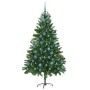 Árbol de Navidad con 300 LED con soporte Verde 180 cm PE