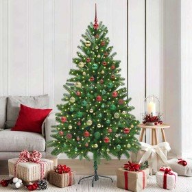 Árbol de Navidad con 300 LED con soporte Verde 180 cm PE