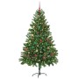 Árbol de Navidad con 300 LED con soporte Verde 180 cm PE