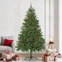 Árbol de Navidad con 300 LED con soporte Verde 210 cm PE