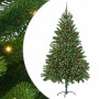 Árbol de Navidad con 300 LED con soporte Verde 210 cm PE