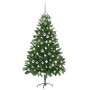 Árbol de Navidad con 300 LED con soporte Verde 210 cm PE
