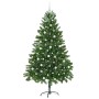 Árbol de Navidad con 300 LED con soporte Verde 210 cm PE