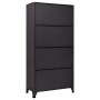 Anthracite gray and red steel locker 90x40x180 cm by vidaXL, Lockers and storage cabinets - Ref: Foro24-339825, Price: 310,93...