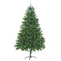 Árbol de Navidad con 300 LED con soporte Verde 210 cm PE