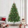 Árbol de Navidad con 300 LED con soporte Verde 210 cm PE
