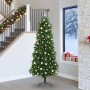 Árbol de Navidad con 300 LED con soporte Verde 240 cm PE