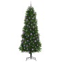 Árbol de Navidad con 300 LED con soporte Verde 240 cm PE