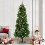 Árbol de Navidad con 300 LED con soporte Verde 240 cm PE