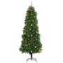 Árbol de Navidad con 300 LED con soporte Verde 240 cm PE