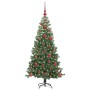 Árbol de Navidad con 150 LED con soporte Verde 120 cm PVC