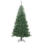 Árbol de Navidad con 150 LED con soporte Verde 120 cm PVC