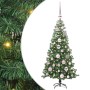 Árbol de Navidad con 150 LED con soporte Verde 120 cm PVC