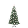 Árbol de Navidad con 150 LED con soporte Verde 120 cm PVC