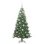 Árbol de Navidad con 150 LED con soporte Verde 120 cm PVC